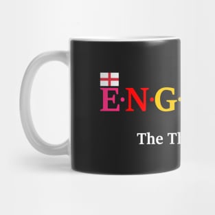 England, The Three Lion (flag version) Mug